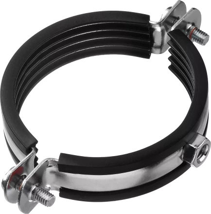 Хомут трубный с гайкой, оцинкованный, 2 1/2&quot;, 6шт, ЗУБР Мастер 37850-75-80 37850-75-80 купить в Перми