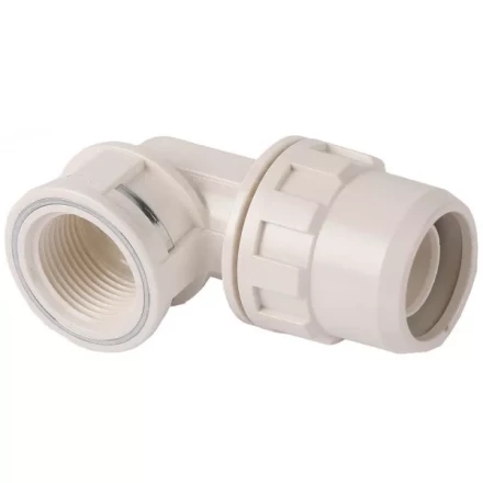 Муфта ЗУБР &quot;ШиреФит&quot; соединительная угловая 90°, &quot;штуцер с гайкой - внутренняя резьба&quot;, 20мм-1/2&quot; 51466-20-1/2 купить в Перми