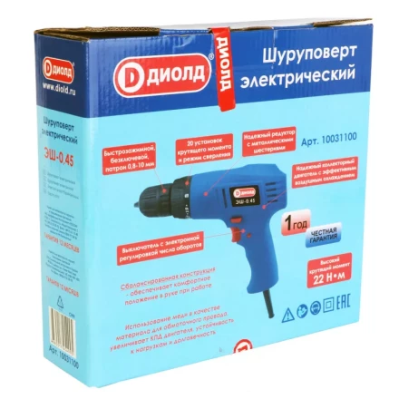 Электрический шуруповерт Диолд ЭШ-0,45 купить в Перми