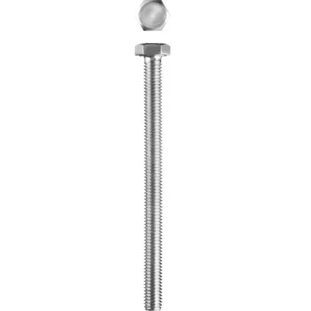 Болт ЗУБР &quot;МАСТЕР&quot; с шестигранной головкой, ГОСТ 7798-70, класс прочности 5.8, оцинкованный, M6x80мм, 5кг 303080-06-080 купить в Перми