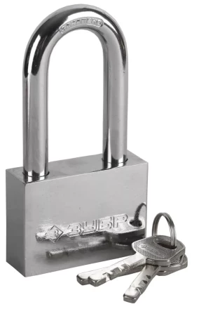 Замок ЗУБР &quot;МАСТЕР&quot; навесной, стальной корпус, закаленная удлиненная дужка, 60мм 3710-60-1 купить в Перми