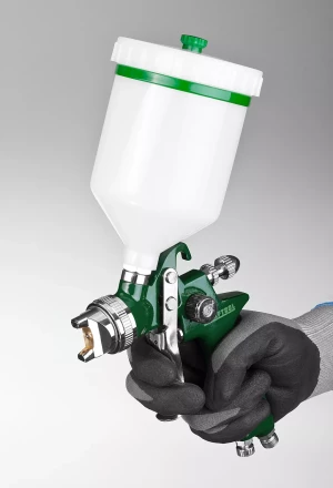 Краскопульт пневматический KRAFTOOL AirKraft, HVLP, с верхним бачком, 1,7мм 06522-1.7 купить в Перми