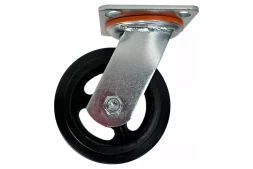 Аппаратное поворотное колесо большегрузное HITCH 152*50 резина черная SCd63 (SZ084997)