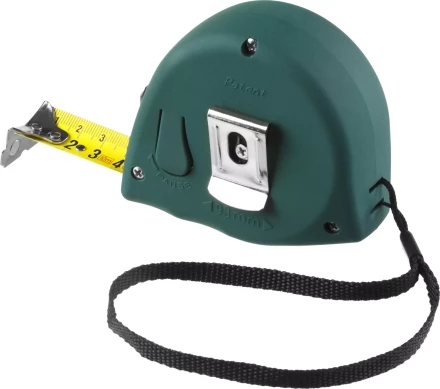 Рулетка KRAFTOOL GRAND, обрезиненный пластиковый корпус, 10м/25мм 34022-10-25 купить в Перми