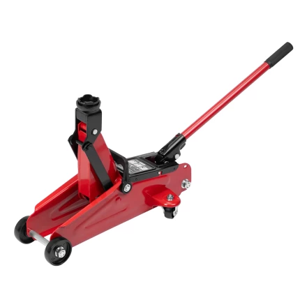 Домкрат гидравлический подкатной, 2 т, 140-340 мм, в пласт. кейсе// MTX 51081 купить в Перми