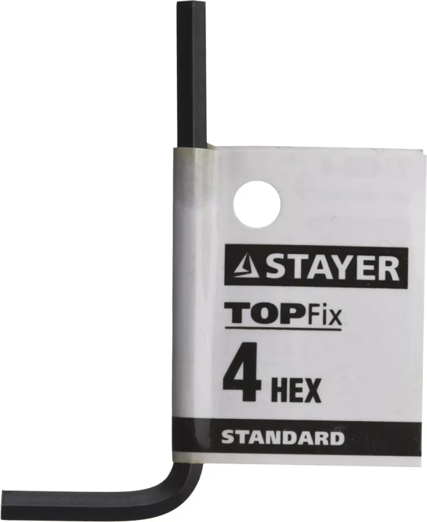 Ключ имбусовый STAYER "STANDARD", сталь, черный, 4мм 27405-4 купить в Перми