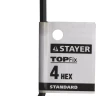 Ключ имбусовый STAYER "STANDARD", сталь, черный, 4мм 27405-4 купить в Перми