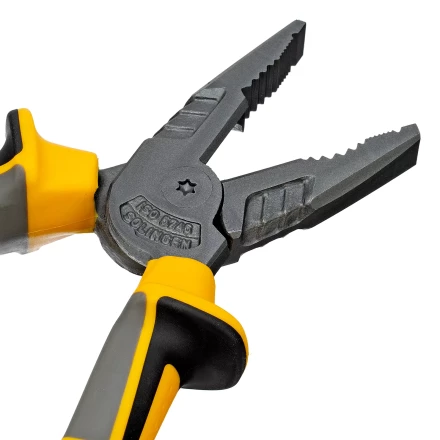 Плоскогубцы комбинированные 205 мм Denzel 17082, трехкомпонентные рукоятки купить в Перми