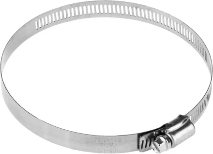 Хомуты ЗУБР &quot;ЭКСПЕРТ&quot;, нерж. сталь, просечная лента 12 мм, 105-127 мм, 2 шт 37815-105-127-2 купить в Перми