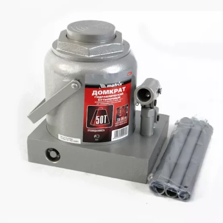 Домкрат гидравлический бутылочный 50 т h подъема 236–356 мм  MATRIX MASTER 50737 купить в Перми