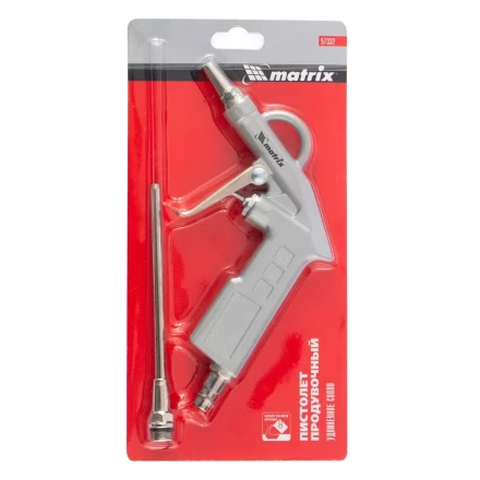 Пистолет продувочный с удлиненным соплом пневматический 135 мм MATRIX 57332 купить в Перми