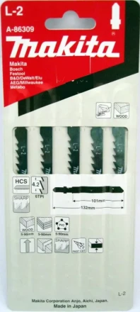 Пилки для лобзика Makita L-2 A-86309 купить в Перми