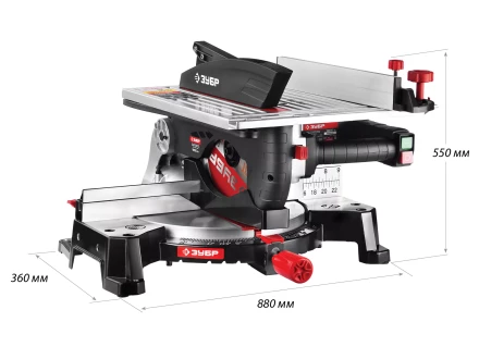 Пила торцовочная комбинированная 2 в 1 ЗПТК-255-1800 серия МАСТЕР купить в Перми