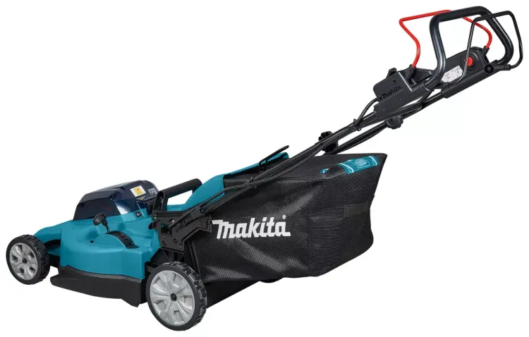 Аккумуляторная газонокосилка самоходная 53см, 2х18V Makita DLM539CT2 (2*5 Ач, ЗУ) купить в Перми