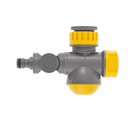 Соединитель для крана с внутренней резьбой 1/2&quot; - 3/4&quot; с переключателем и шарниром PALISAD LUXE 66253 купить в Перми