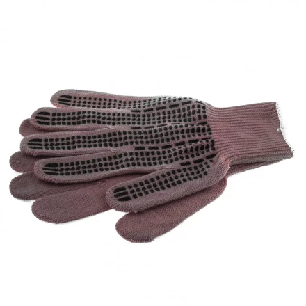 Перчатки трикотажные акрил ПВХ гель &quot;Протектор&quot; коралл оверлок Россия Сибртех 68668 купить в Перми