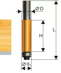 Фреза кромочная прямая ф127х38мм хв 12мм 10524