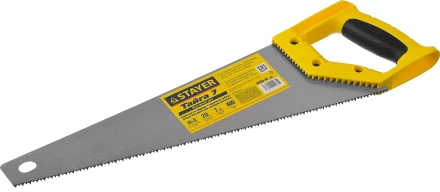 Ножовка универсальная (пила) &quot;Тайга-7&quot;, 400мм,7TPI, закаленный зуб, рез вдоль и поперек волокон, для средн заготовок, фанеры, ДСП,МДФ, STAYER 15050-40_z02 купить в Перми