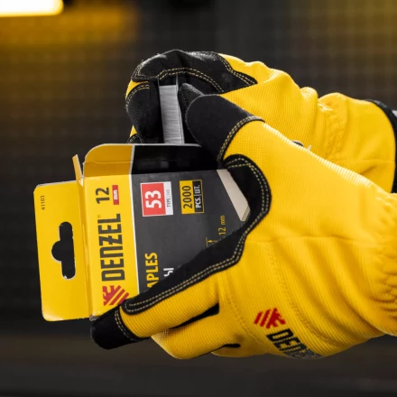 Скобы Denzel 12 мм, для мебельного степлера, тип 53, 2000 шт. 41103 купить в Перми