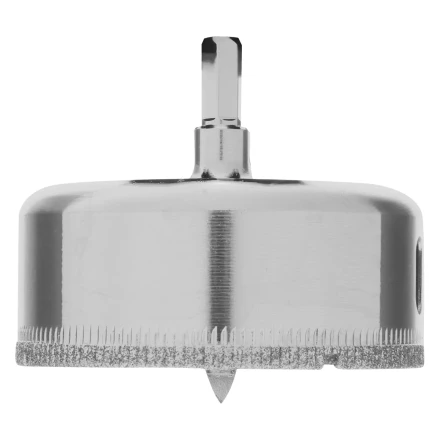 Сверло по керамической плитке и стеклу Сибртех, 68 х 55 мм, шестигранный хвостовик, с центрующим сверлом купить в Перми