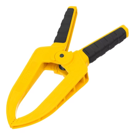 Струбцина клещеобразная Denzel, удлиненная 75 х 110 мм двухкомпонентные рукоятки, 20790 купить в Перми