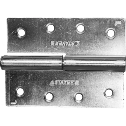 Петля дверная STAYER &quot;MASTER&quot; разъемная, цвет белый цинк, левая, 100мм 37613-100-1L купить в Перми