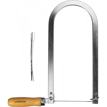 Лобзик STAYER &quot;MASTER&quot;, деревянная ручка, 130х250мм без полотен 1530-25_z01 купить в Перми