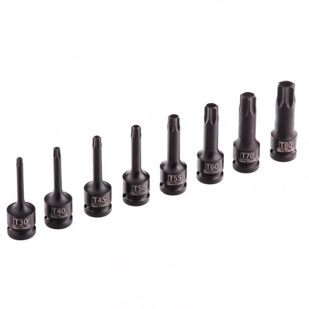 Набор ударных торцевых головок TORX 1/2&quot;,  в кейсе 8 шт Stels 13999 купить в Перми