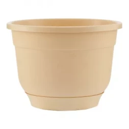 Горшок Флокс с поддоном бежевый 1,5 л PALISAD 69226