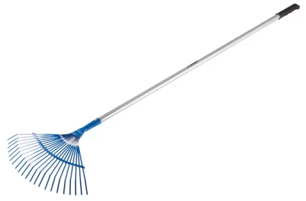 Грабли ЗУБР &quot;ЭКСПЕРТ&quot; веерные, 22 плоских зубца, алюминиевый черенок, 440х250х1630мм 39587 купить в Перми