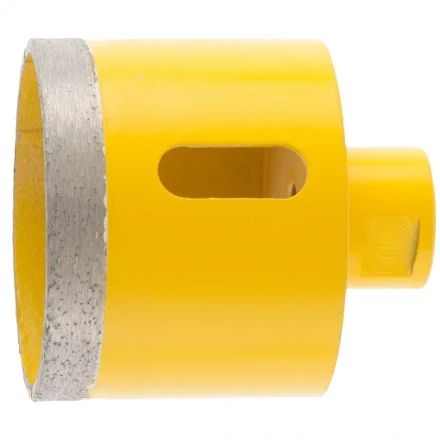 Сверло алмазное по керамограниту 68мм мокрое резание М14 DENZEL 72693 купить в Перми