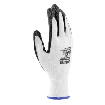 Перчатки полиэфирные с черным нитрильным покрытием, размер 9, 13 класс вязки// Сибртех 678635 купить в Перми