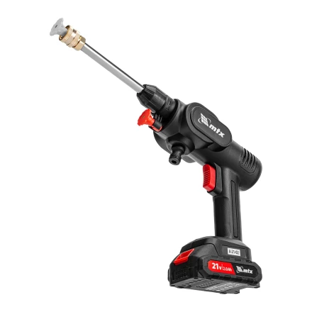 Моечная машина высокого давления аккумуляторная А-21-02, 40 бар, 4 л/мин, Li-ion 21 В, 2 акк.// MTX купить в Перми