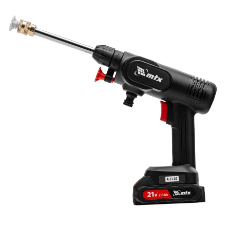 Моечная машина высокого давления аккумуляторная А-21-02, 40 бар, 4 л/мин, Li-ion 21 В, 2 акк.// MTX купить в Перми