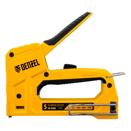 Степлер мебельный Denzel 40215, тип 53 и 13, 6-14мм, тип 140, 10-14мм, тип 300, 15мм, тип 500, 15мм купить в Перми