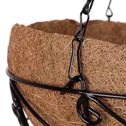 Кашпо подвесное с орнаментом Palisad, с кокосовой корзиной, диаметр 30 см, 690048 купить в Перми