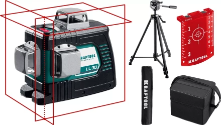 Нивелиры лазерные LL-3D, 360 град, 20/70м, IP54 34640-3 купить в Перми