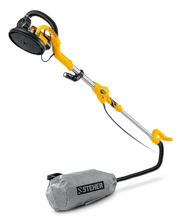 STEHER d225 мм, 800 Вт, удлиненная рукоятка, подсветка, шлифовальная машина для стен (жираф) (DWL-800) купить в Перми