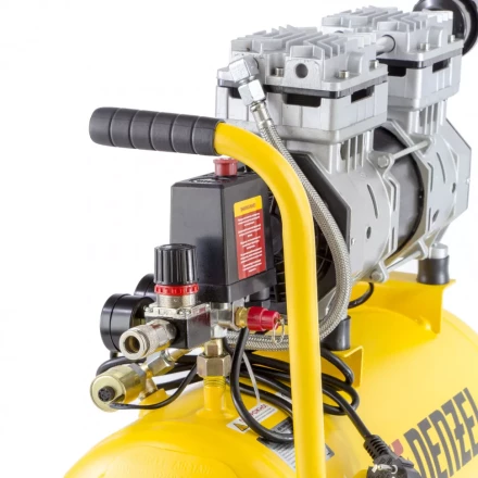 Компрессор безмаслянный Denzel DLS950/24 малошумный 58026 купить в Перми