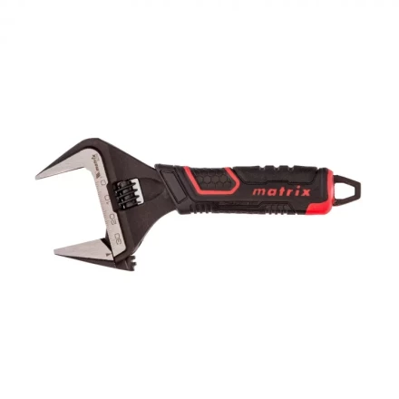 Ключ разводной Matrix тонкие губки фосфатированный двухкомпонентная рукоятка 150 мм 15576 купить в Перми