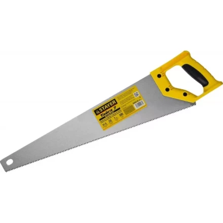 Ножовка универсальная (пила) &quot;Тайга-7&quot;, 500мм,7TPI, закаленный зуб, рез вдоль и поперек волокон, для средн заготовок, фанеры, ДСП,МДФ, STAYER 15050-50_z02 купить в Перми