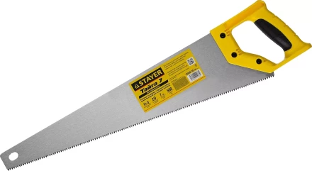 Ножовка универсальная (пила) &quot;Тайга-7&quot;, 500мм,7TPI, закаленный зуб, рез вдоль и поперек волокон, для средн заготовок, фанеры, ДСП,МДФ, STAYER 15050-50_z02 купить в Перми