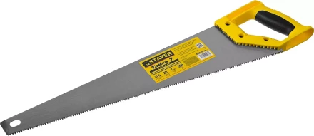 Ножовка универсальная (пила) &quot;Тайга-7&quot;, 500мм,7TPI, закаленный зуб, рез вдоль и поперек волокон, для средн заготовок, фанеры, ДСП,МДФ, STAYER 15050-50_z02 купить в Перми