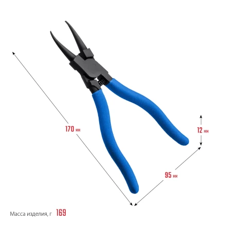 ЗУБР 180 мм, прямые губки, внутренний съемник стопорных колец, Профессионал (22821-1) купить в Перми