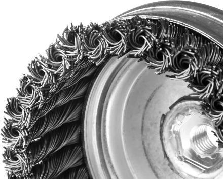 ЗУБР &quot;ПРОФЕССИОНАЛ&quot;. Щетка чашечная усиленная для УШМ, плетеные пучки стальной проволоки 0,8мм, 100ммхМ14 35271-100_z02 купить в Перми