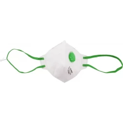 Полумаска фильтрующая ЗУБР "МАСТЕР" плоская, с клапаном, многослойная, класс защиты FFP2 11166-2