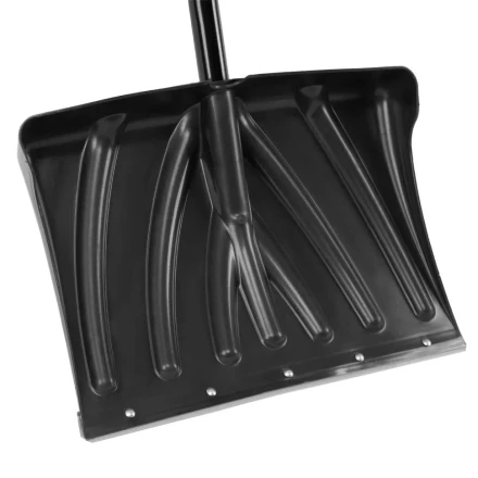 Лопата для уборки снега пластиковая, 450х325х1370 мм, стальной черенок, Palisad 61660 купить в Перми