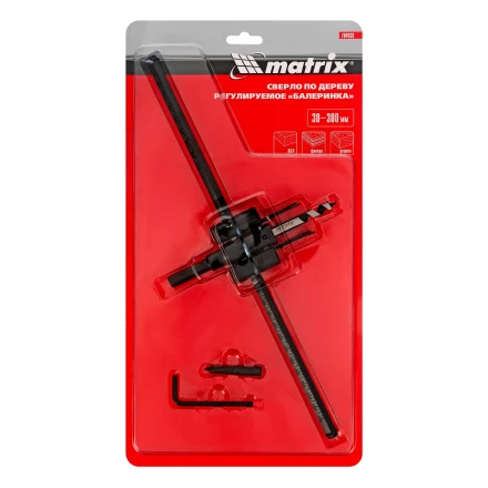 Сверло по дереву регулируемое &quot;Балеринка&quot; Matrix, 30-300 мм, 704930 купить в Перми
