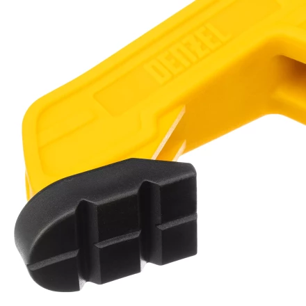 Струбцина клещеобразная Denzel, усиленная 65 х 50 мм, двухкомпонентные рукоятки, 20796 купить в Перми