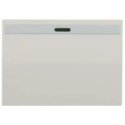 Выключатель СВЕТОЗАР "ЭФФЕКТ" одноклавишный, с эффектом свечения, без вставки и рамки, цвет бежевый, 10A/~250B SV-54431-B